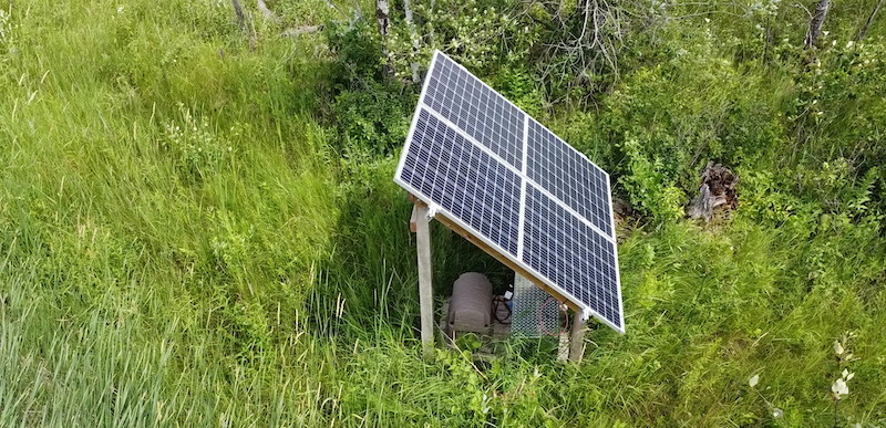 Solar Panel For Solar Water Aeration