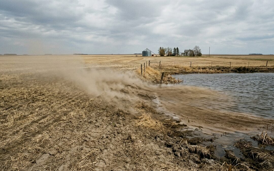 When the Prairie Blows: Dust Storm Aftermath and What It Means for Your Pond